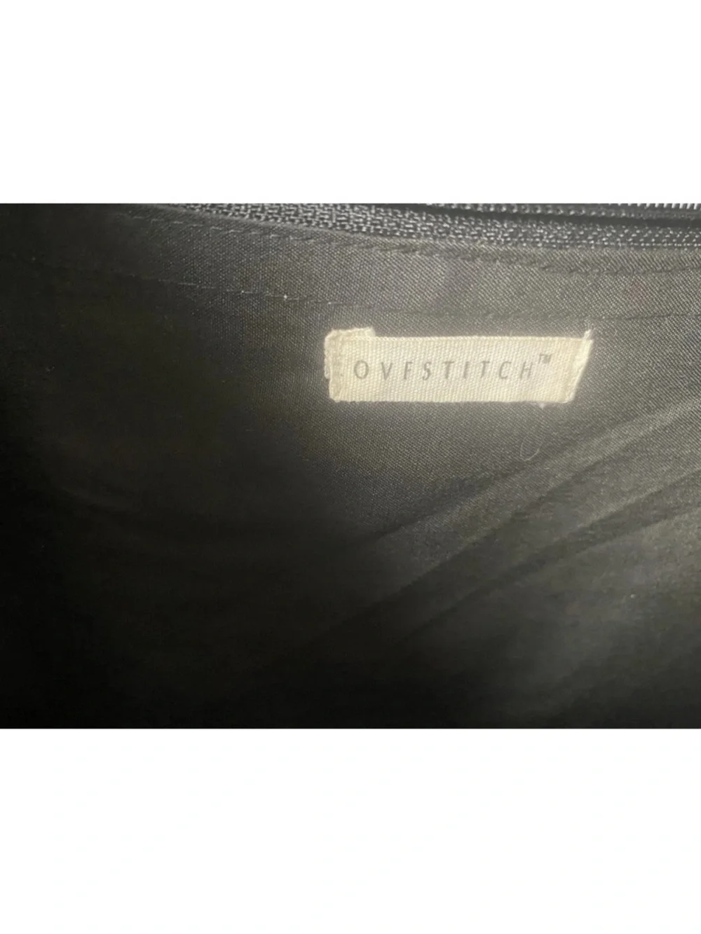 OVFSTITCH Black‎ Textured X-large Knit Tote Bag w/ Pom Pom